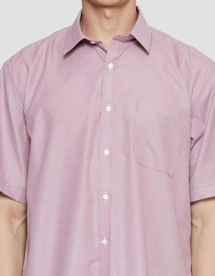 Stanley Adams Kemeja Pria Regular Texture Dobby