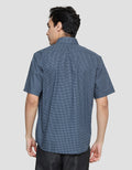 Stanley Adams Regular Print Cotton Slub Kemeja Lengan Pendek Pria