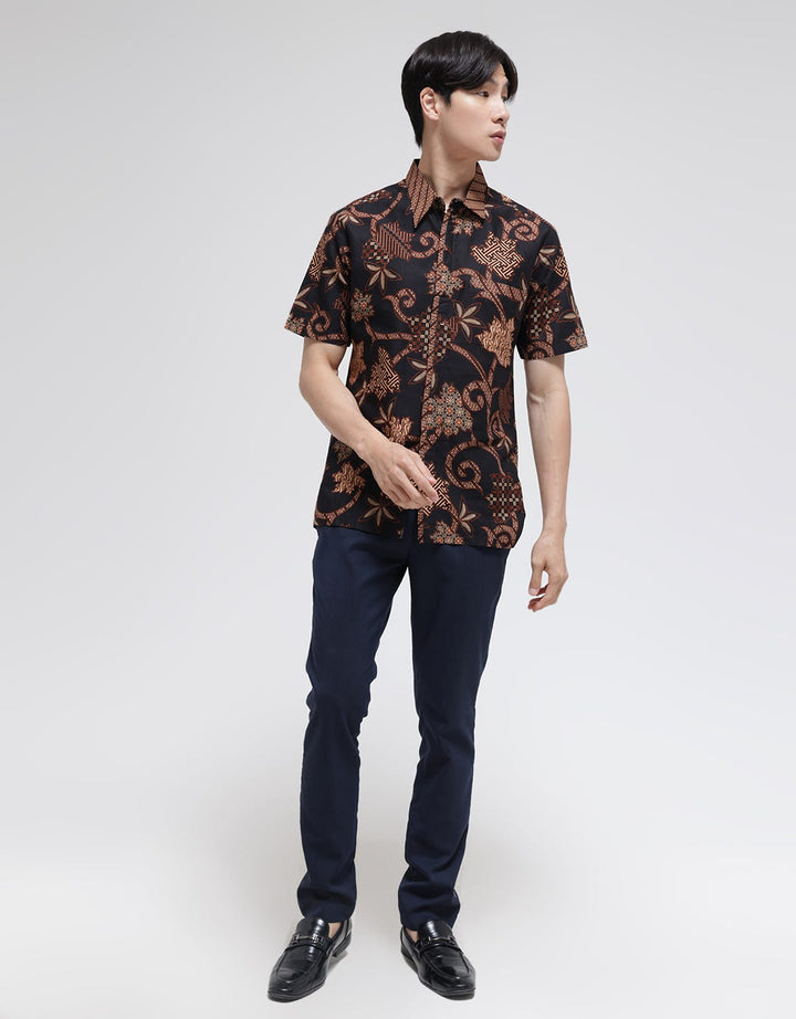 Adikusuma Hem Daun Isi Kemeja Batik Pria