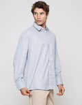 Cole Regular Checks Small Twill Kemeja Lengan Panjang Pria