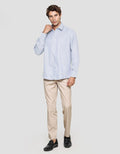 Cole Regular Checks Small Twill Kemeja Lengan Panjang Pria