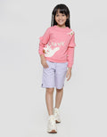 Little M Ruffle Dino Sweater Girls Applique