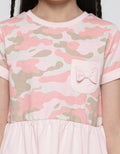 Little M Camo Dino Midi Dress Girls Application