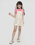 Little M Dino Print Midi Dress for Girls