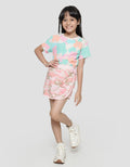 Little M Camo Mini Skort Girls Fullprint