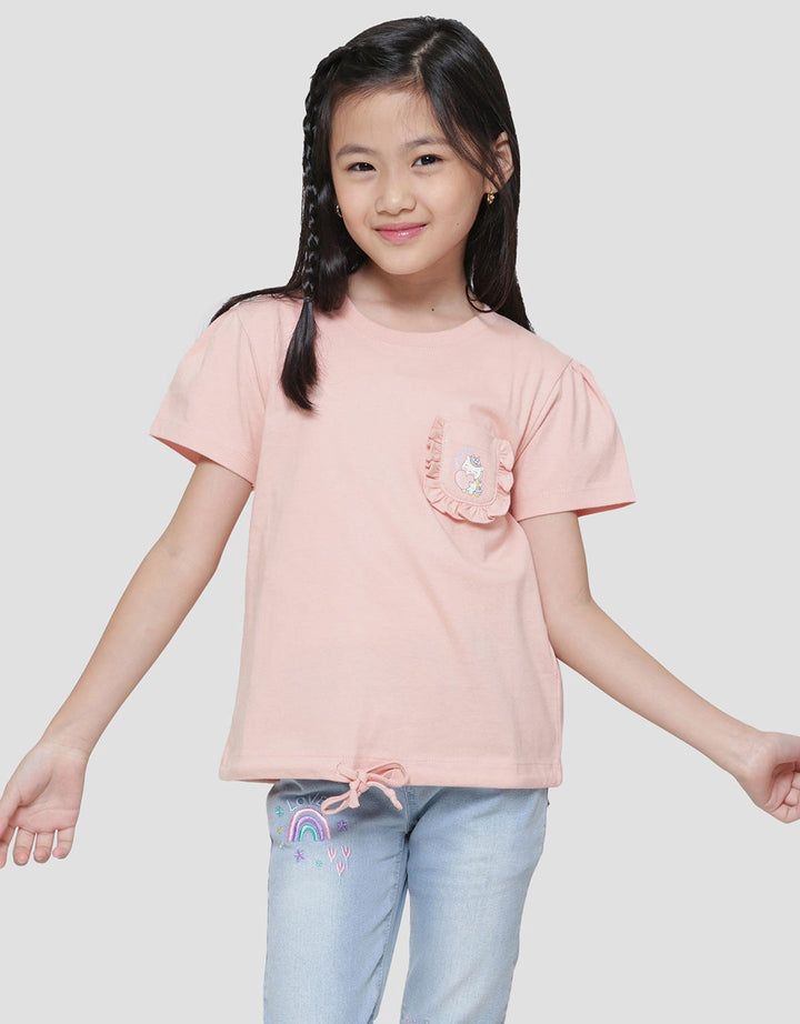 Little M Ruffle Unicorn Kaos Anak Perempuan