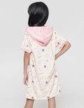 Little M Midi Dress Hoody Kantong Aplikasi Unicorn Anak Perempuan