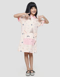 Little M Midi Dress Hoody Kantong Aplikasi Unicorn Anak Perempuan