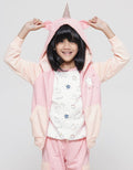 Little M 3D Aplikasi Unicorn Jaket Hoody Anak Perempuan