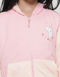 Little M 3D Aplikasi Unicorn Jaket Hoody Anak Perempuan