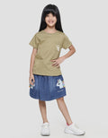 Little M Rabbit Pocket Kaos Anak Perempuan