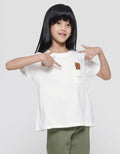 Little M Bear Pocket Kaos Anak Perempuan