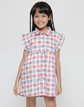 Little M Kotak Bunga Midi Dress Anak Perempuan