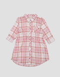 Little M Lengan Roll Up Midi Dress Anak Perempuan