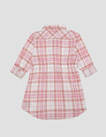 Little M Lengan Roll Up Midi Dress Anak Perempuan