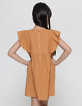 Little M Ripple Sleeve Midi Dress Anak Perempuan