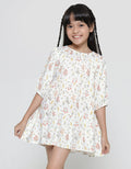 Little M Long Sleeve Midi Dress Rayon Floral Print
