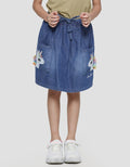 Little M Kantong Bordir Unicorn Mini Skirt Skort Anak Perempuan