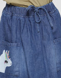 Little M Kantong Bordir Unicorn Mini Skirt Skort Anak Perempuan