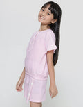 Little M Top - Bottom Set Woven Skort Salur