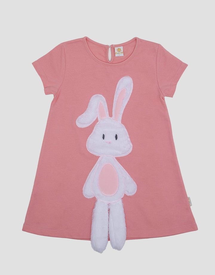Little M Midi Dress 3D Big Bunny Application