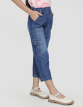 Little M Paperbag Waist Girls Cargo Pants