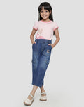 Little M Paperbag Waist Girls Cargo Pants