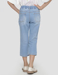 Little M Denim Long Pants Destroy Lipat Bawah Jeriwis