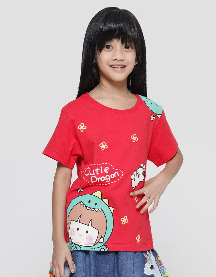 Little M Cutie Dragon Kaos Anak Perempuan