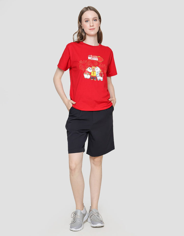 Nevada We Bare Bears Kaos Print Wanita