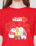 Nevada We Bare Bears Kaos Print Wanita
