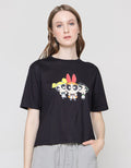 Nevada Powerpuff Girls Kaos Lengan Pendek Boxy Wanita Print