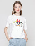 Nevada Powerpuff Girls Kaos Lengan Pendek Boxy Wanita Print