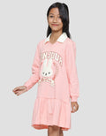 Aero Chenille Bunny Midi Dress Long Sleeve Girls