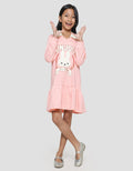 Aero Chenille Bunny Midi Dress Long Sleeve Girls