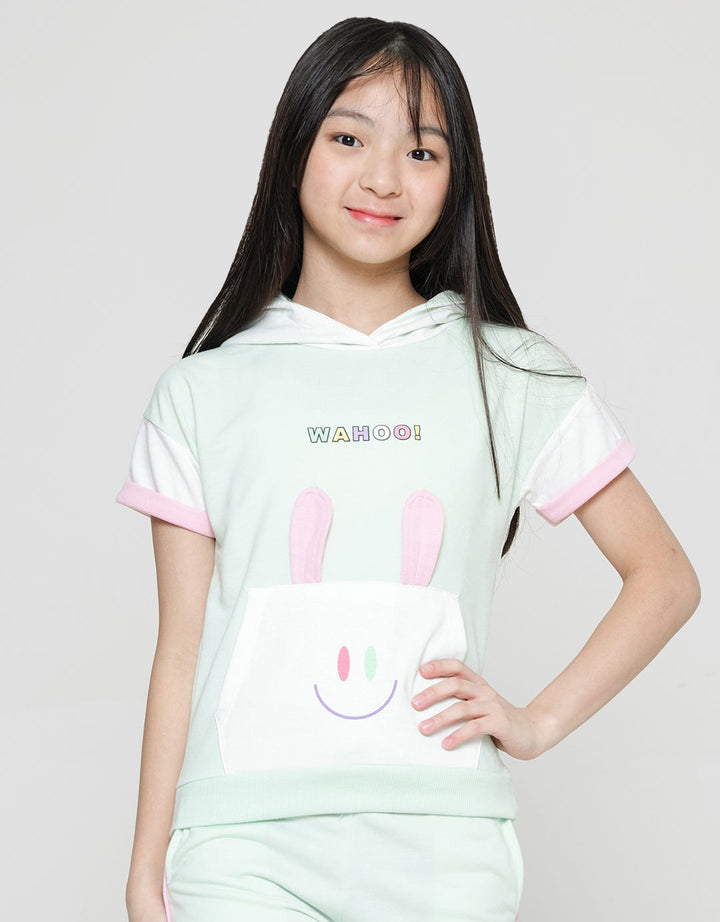 Aero Bunny Wohoo Girls Hoody Sweater
