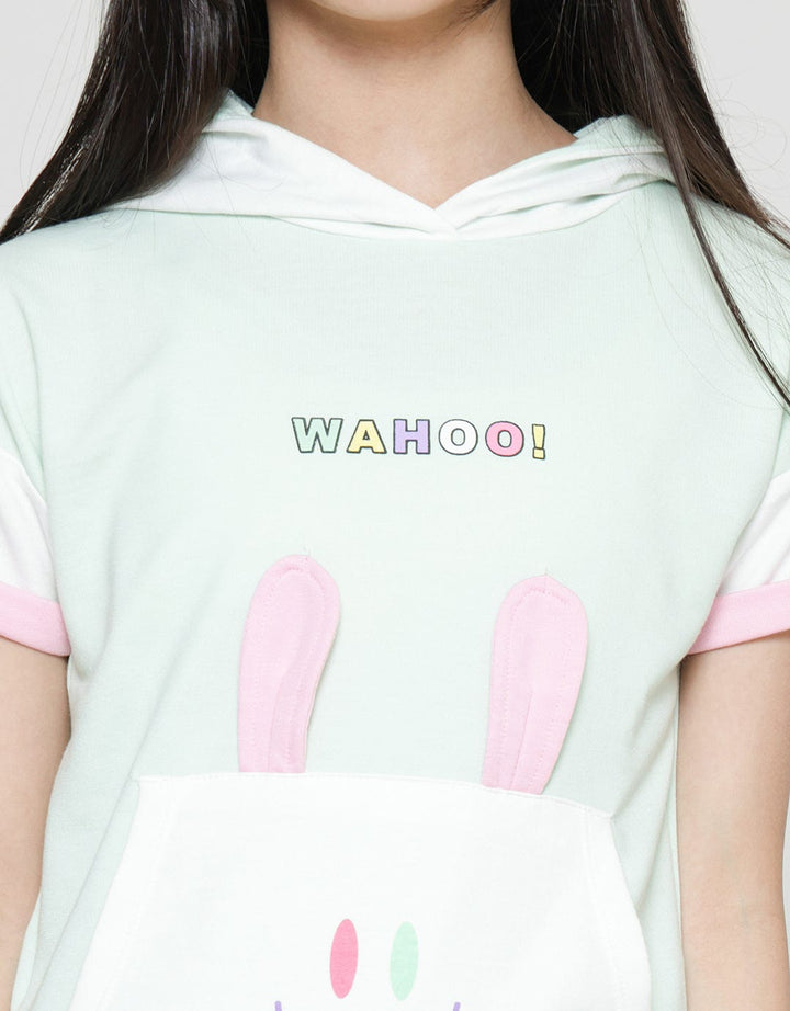 Aero Bunny Wohoo Girls Hoody Sweater