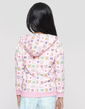 Aero Full Print Kotak Wohoo Jaket Anak Perempuan