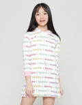 Aero Full Print Wohoo Stopper Midi Dress Hoody Anak Perempuan