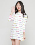 Aero Full Print Wohoo Stopper Midi Dress Hoody Anak Perempuan