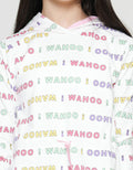 Aero Full Print Wohoo Stopper Midi Dress Hoody Anak Perempuan