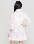 Aero Full Print Bunny Krah Stopper Bawah Midi Dress Anak Perempuan