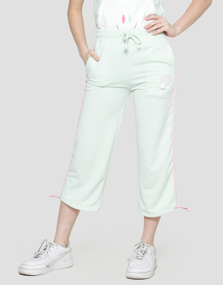 Aero Wide Leg Piping Stopper Bottom Pants Girls