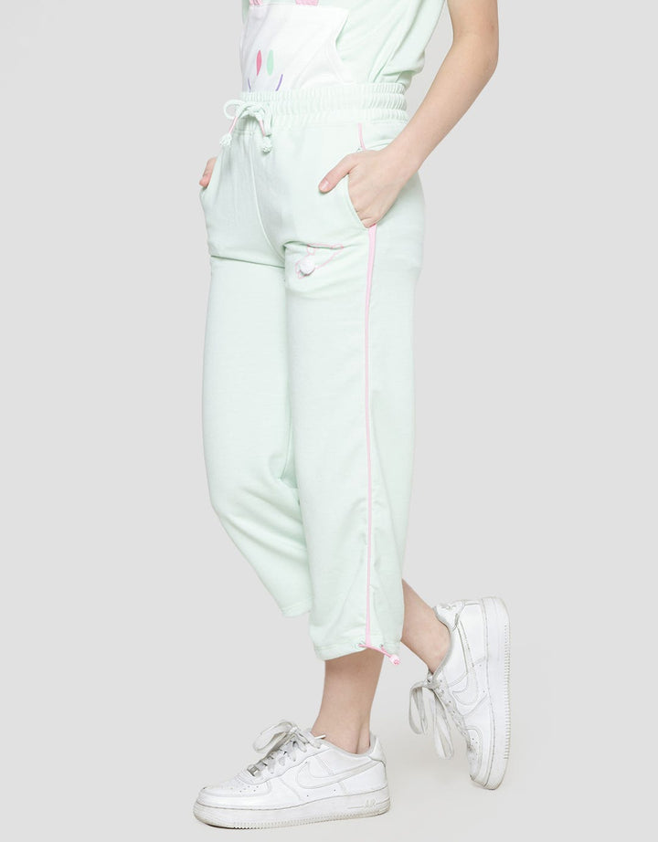 Aero Wide Leg Piping Stopper Bottom Pants Girls