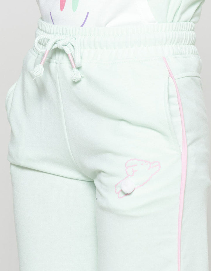 Aero Wide Leg Piping Stopper Bottom Pants Girls