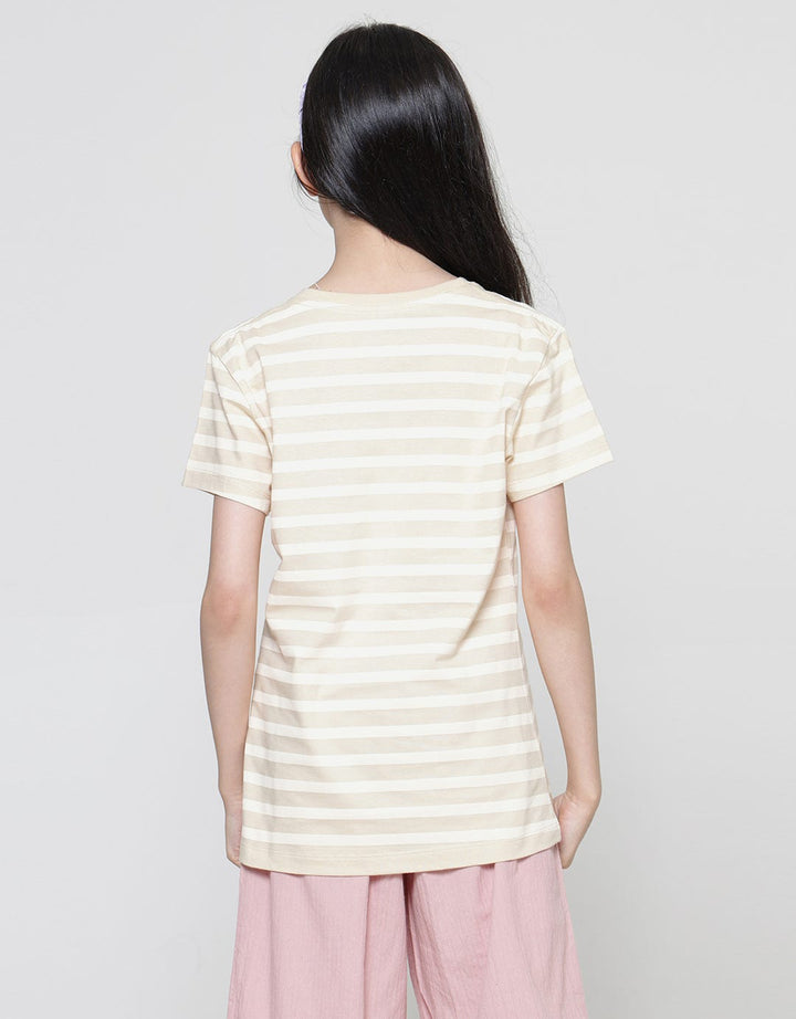 Aero Full Print Dino Salur Cute Kaos Anak Perempuan
