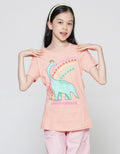 Aero Dino Lucky Print Girls T-Shirt