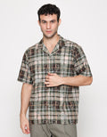 Walrus Plaid Print Motif Studio Shirt