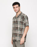 Walrus Plaid Print Motif Studio Shirt