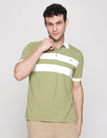 Walrus Block Stripe Polo Shirt Pria